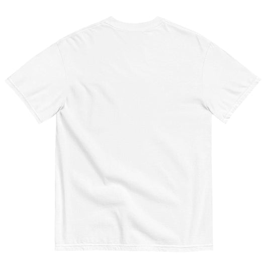 White Comfort Colors t-shirt with red text reading The Martians Are Coming to Save the Earth
