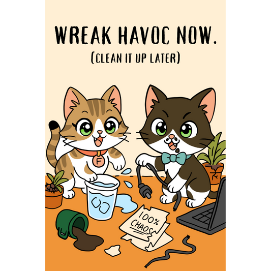 Rule #2: Wreak Havoc Now. (Clean it up later.) | Mildly Feral Advice