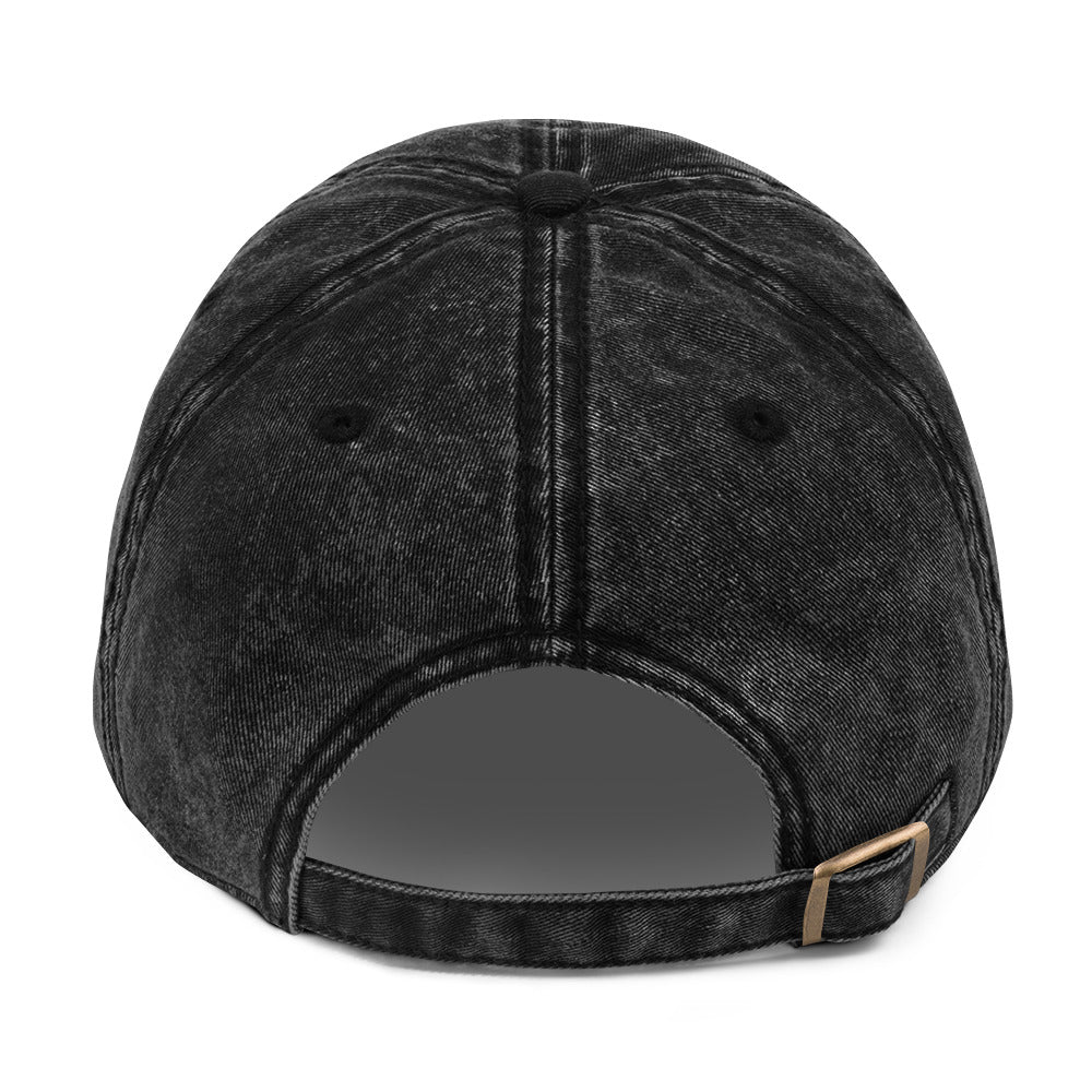 Frankie Said Meow “Silly Goose” embroidered dad hat in vintage cotton twill.