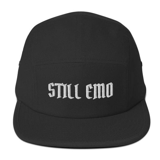 "STILL EMO cotton cap by Frankie Said Meow, adjustable nylon strap"