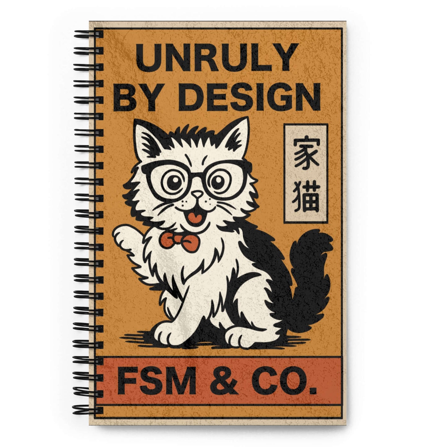 Frankie Said Meow Unruly By Design Notebook with soft-touch cover and dotted pages