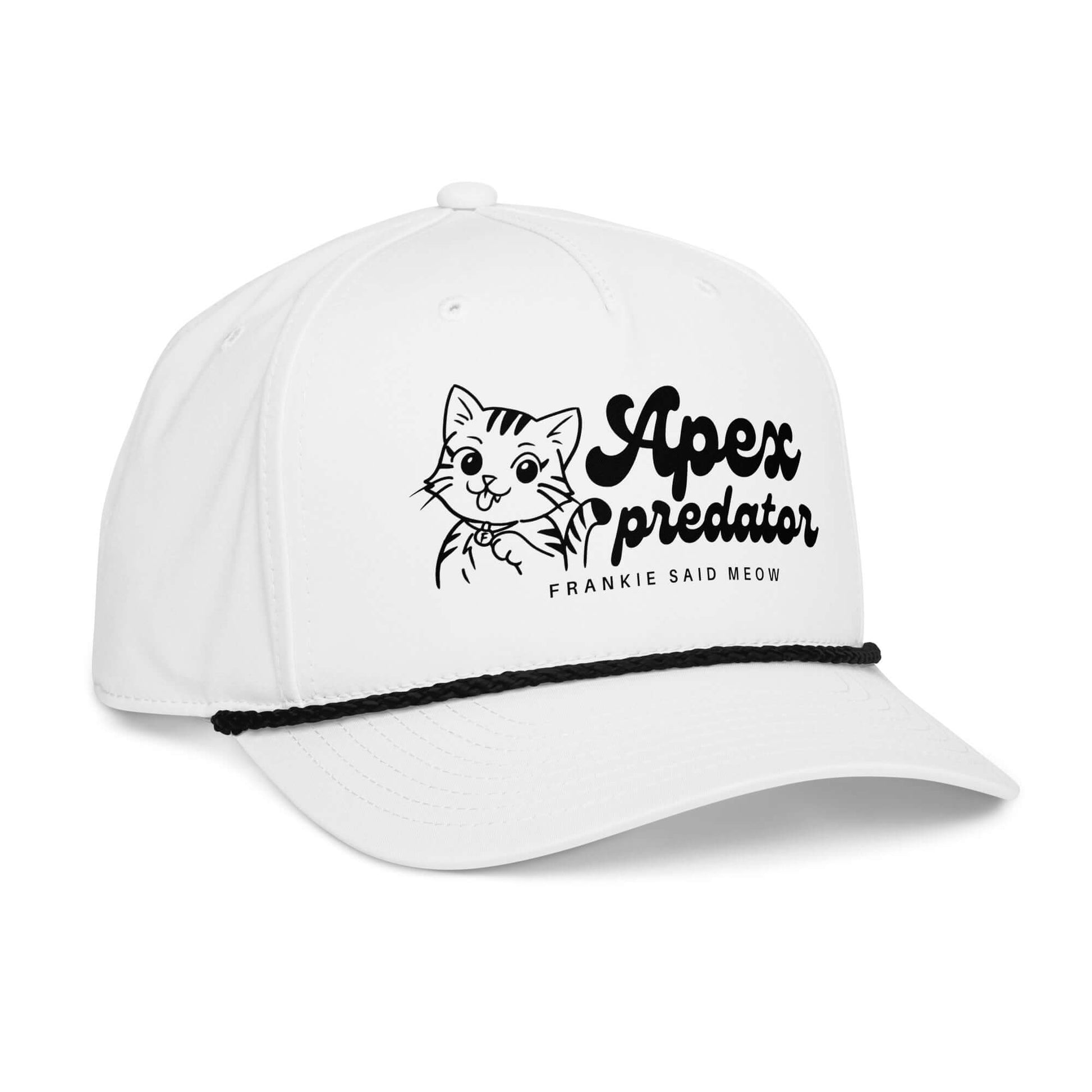 Cute cat graphic apex predator rope hat