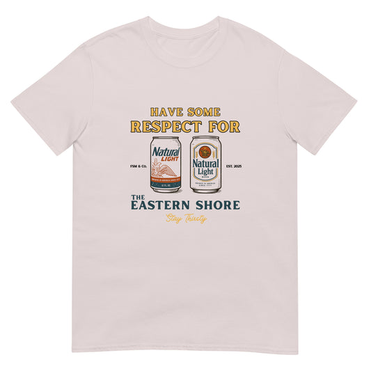 Eastern shore natural light can graphic gray  t-shirt