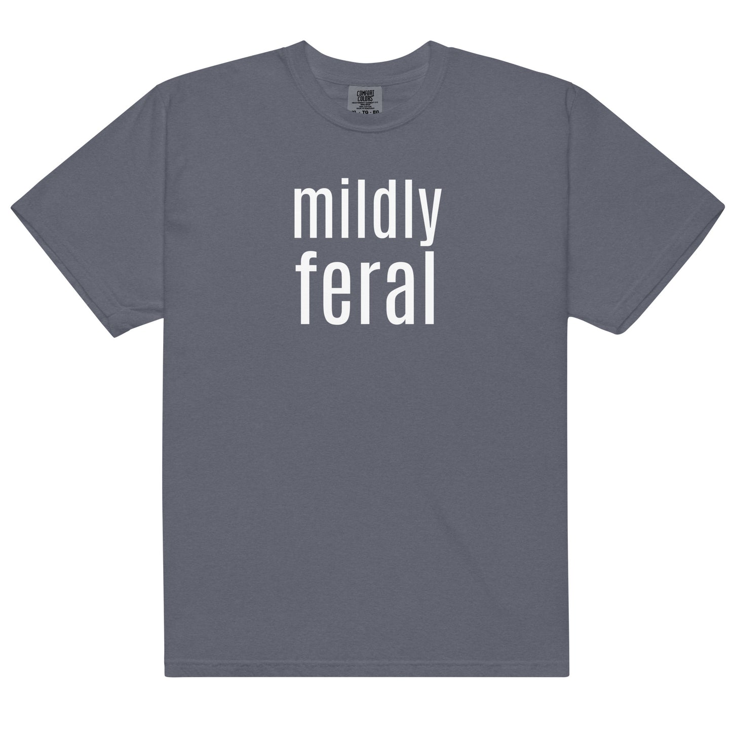 FSM & Co. Mildly Feral comfort colors denim t-shirt